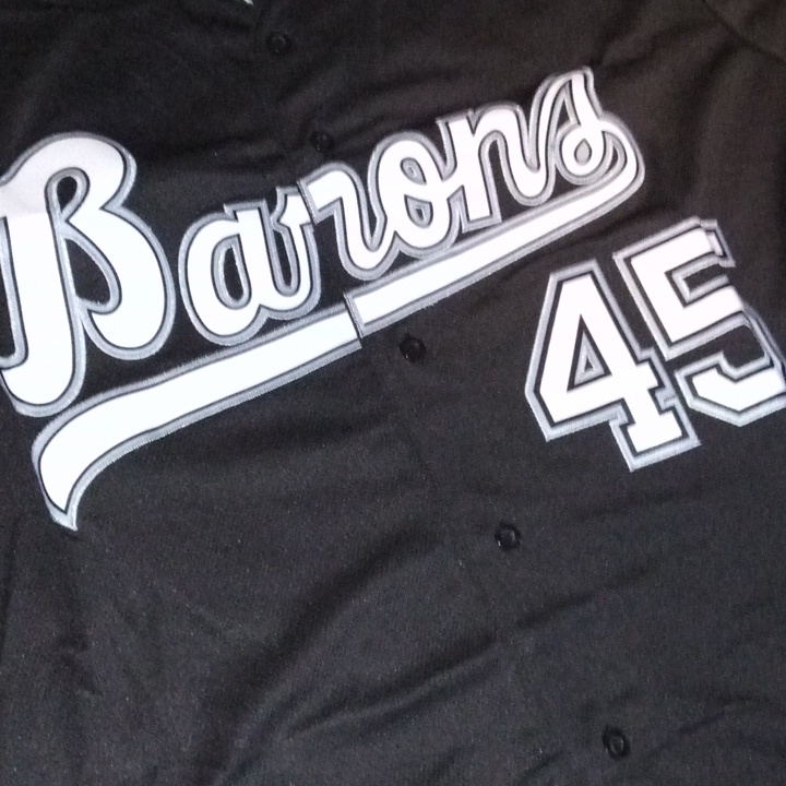 Mens Xl Michael Jordan Birmingham Barons Black Baseball Jersey 45 Brand New